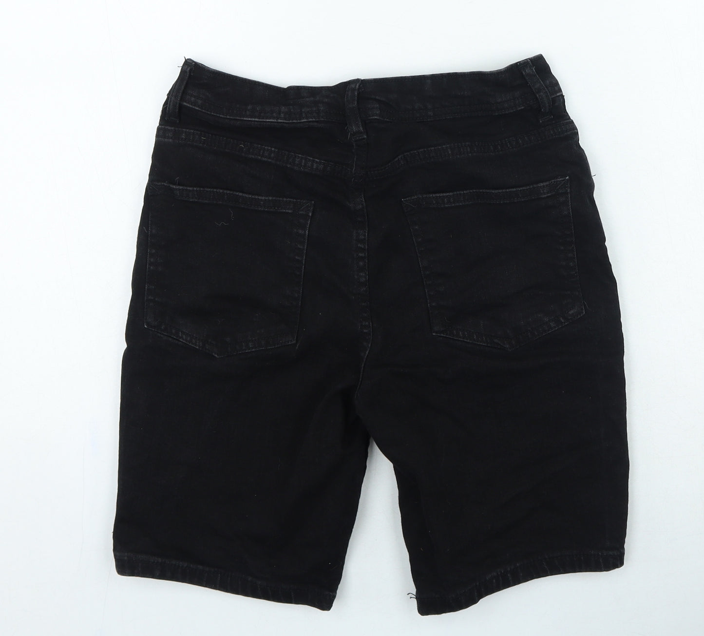 Denim & Co. Mens Black Cotton Chino Shorts Size 28 in L9 in Regular