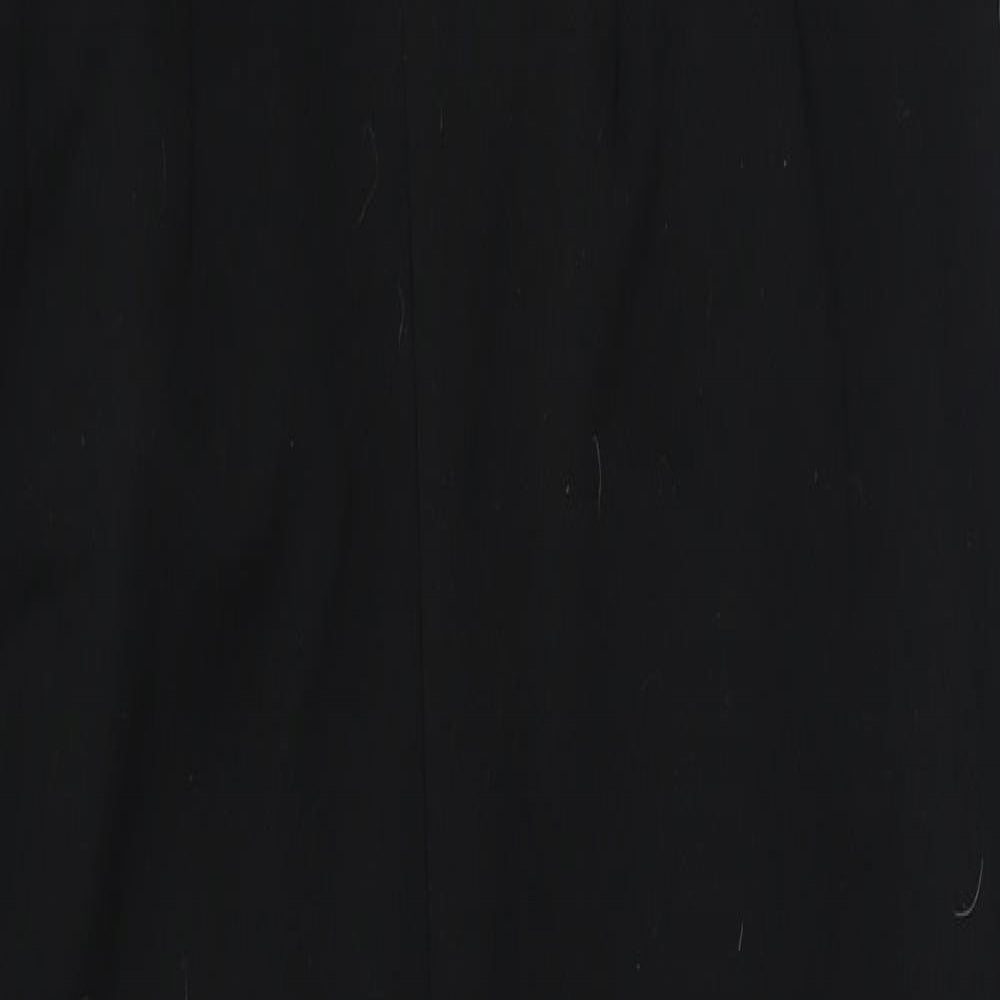 Evita Womens Black Polyester Jumpsuit One-Piece Size 14 L30 in