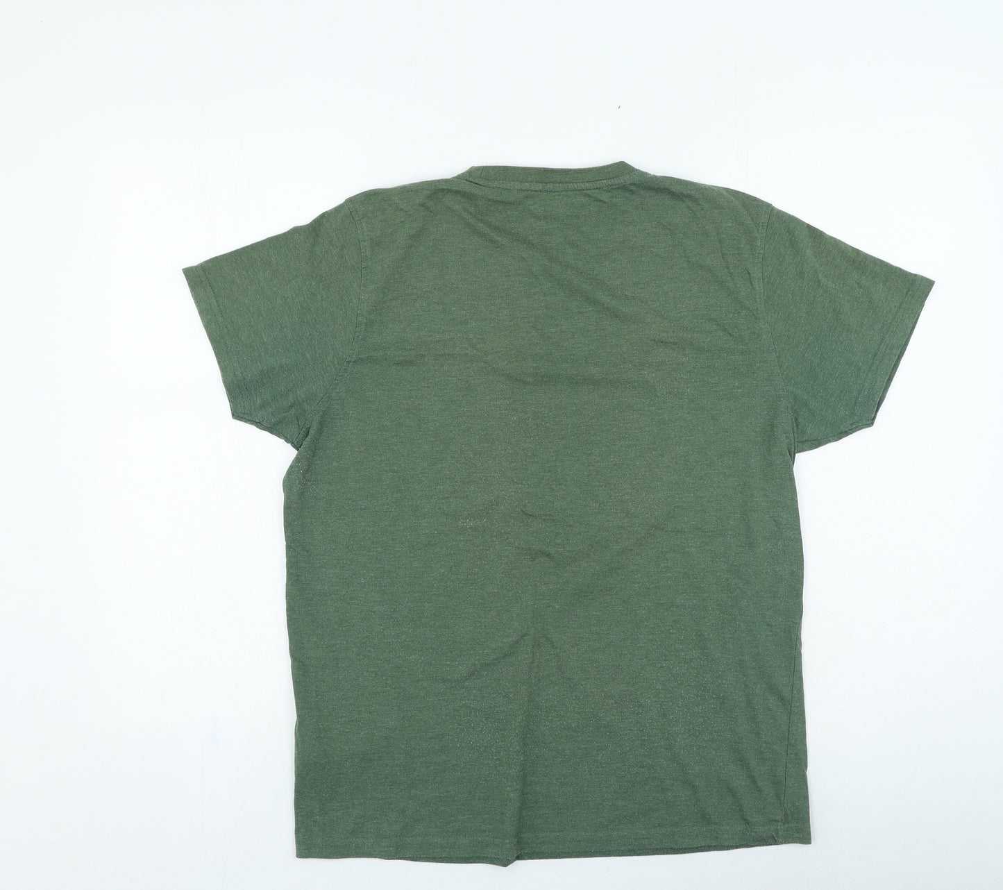Trespass Mens Green Cotton T-Shirt Size M Round Neck