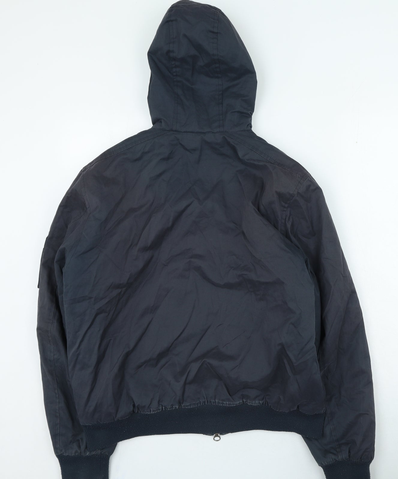 Topman Mens Blue Biker Jacket Size L