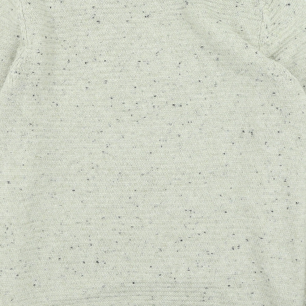 Primark Mens Beige Round Neck Acrylic Pullover Jumper Size M