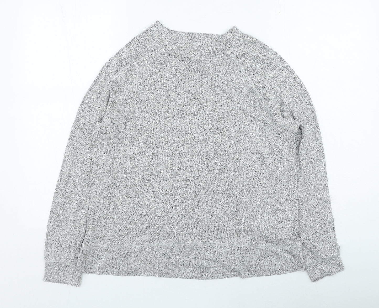 F&F Womens Grey Round Neck Viscose Pullover Jumper Size 12