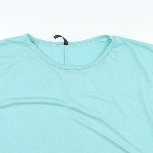 Rags & Couture Womens Blue Round Neck Polyester Pullover Jumper Size XL