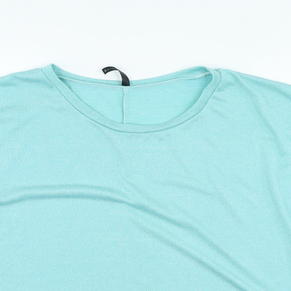 Rags & Couture Womens Blue Round Neck Polyester Pullover Jumper Size XL