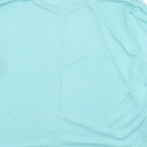 Rags & Couture Womens Blue Round Neck Polyester Pullover Jumper Size XL