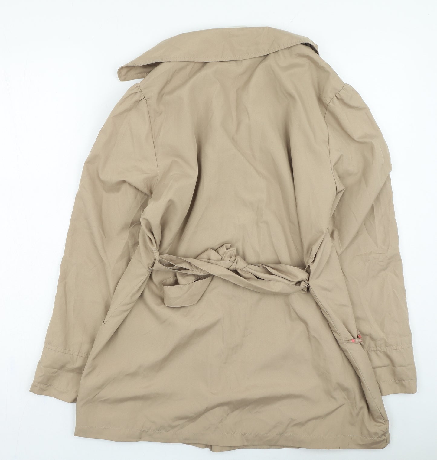 La Redoute Womens Beige Trench Coat Coat Size 14 Button