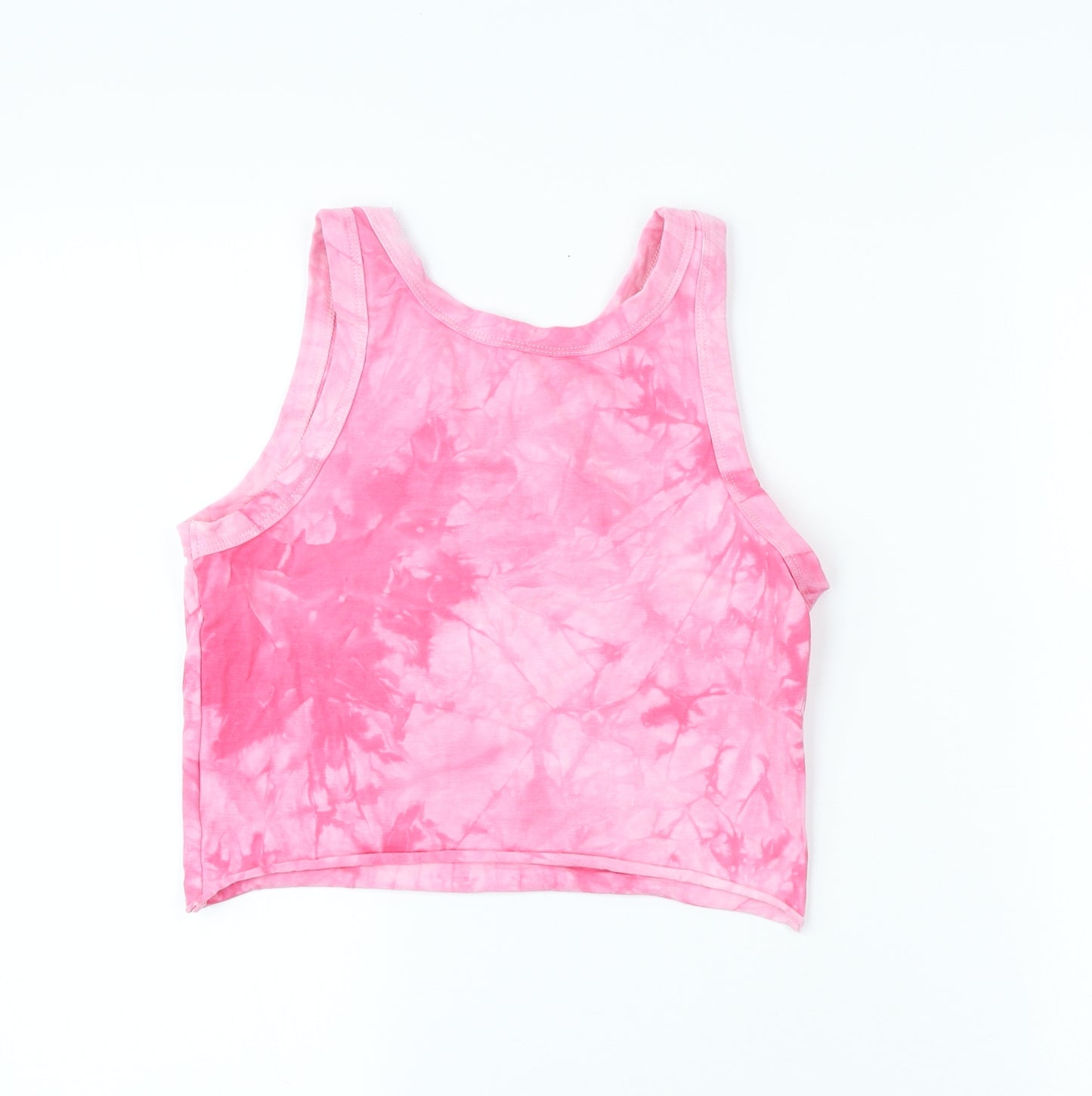Preworn Womens Pink Polyester Basic Tank Size M Crew Neck