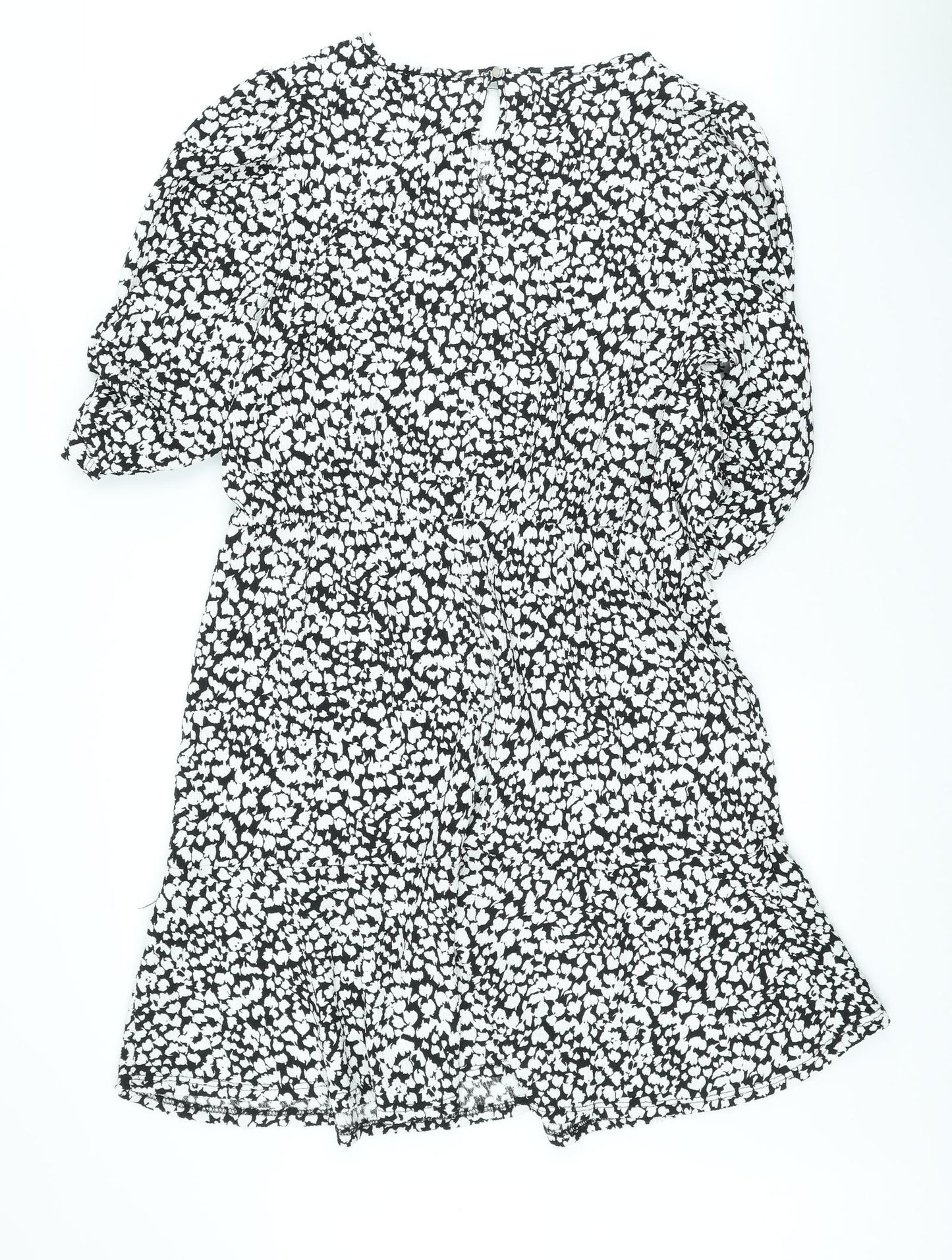 George Womens Multicoloured Geometric Polyester A-Line Size 16 Scoop Neck