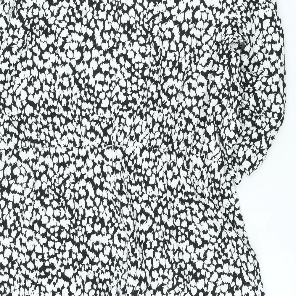 George Womens Multicoloured Geometric Polyester A-Line Size 16 Scoop Neck