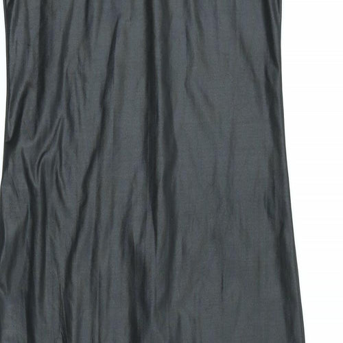 Just Glamour Womens Black Polyester Sheath Size S Scoop Neck