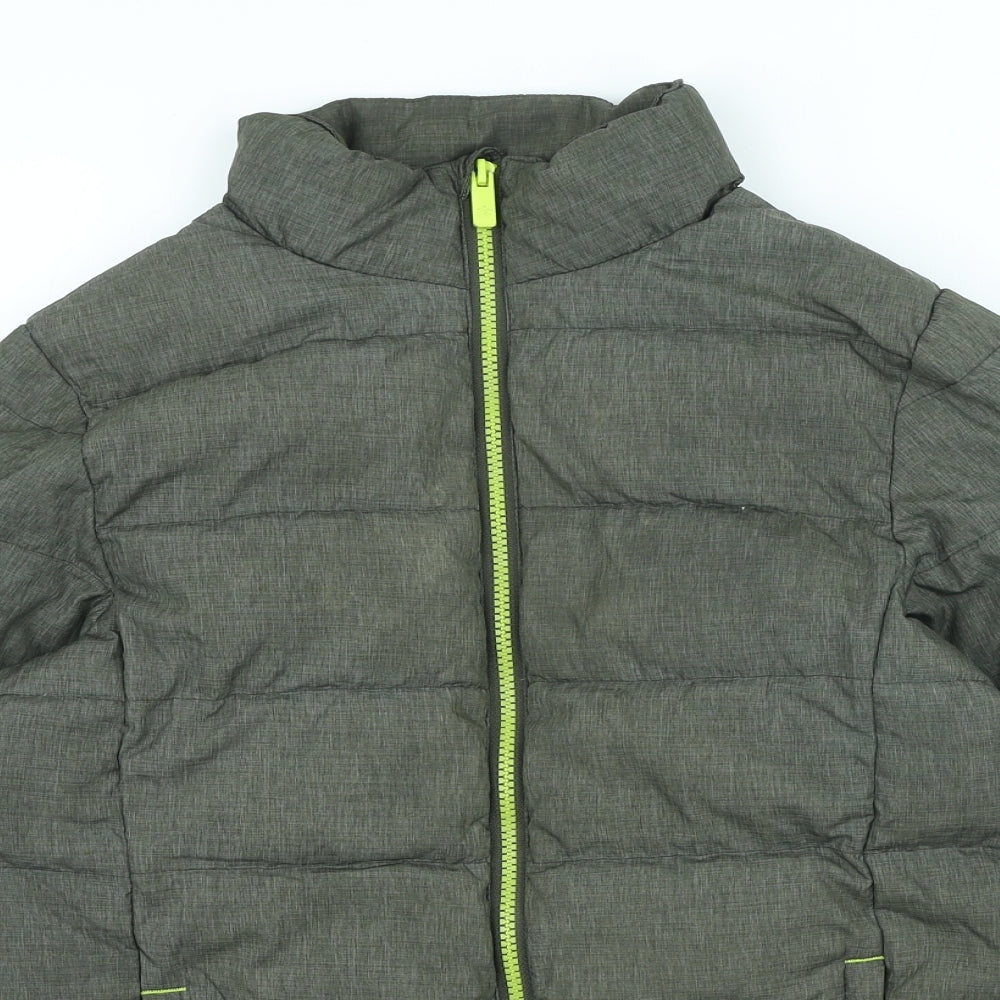 Zakti Boys Green Basic Coat Coat Size 11-12 Years