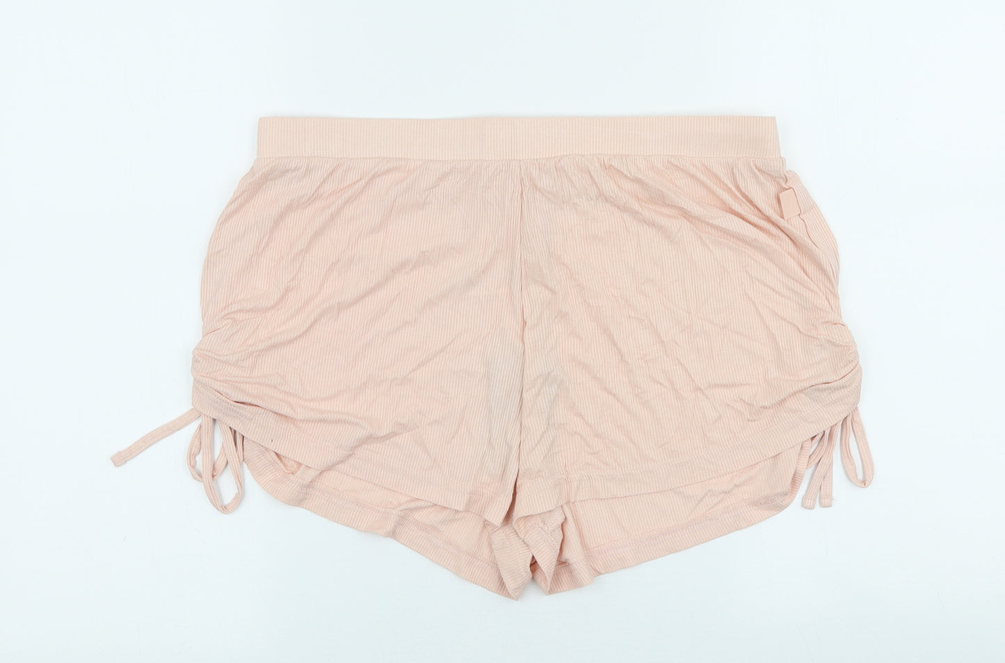 Primark Womens Pink Viscose Hot Pants Shorts Size M Regular