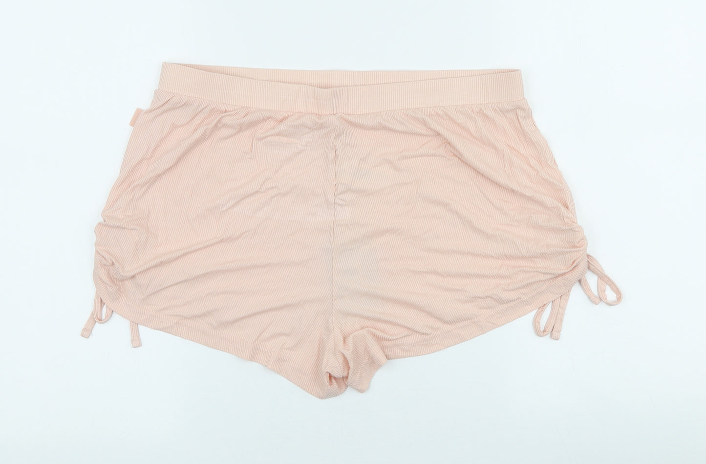 Primark Womens Pink Viscose Hot Pants Shorts Size M Regular