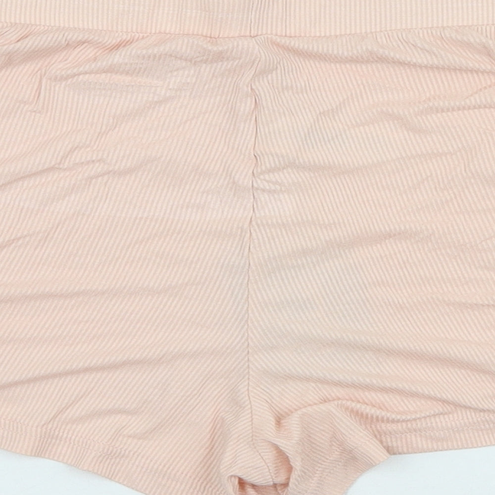 Primark Womens Pink Viscose Hot Pants Shorts Size M Regular