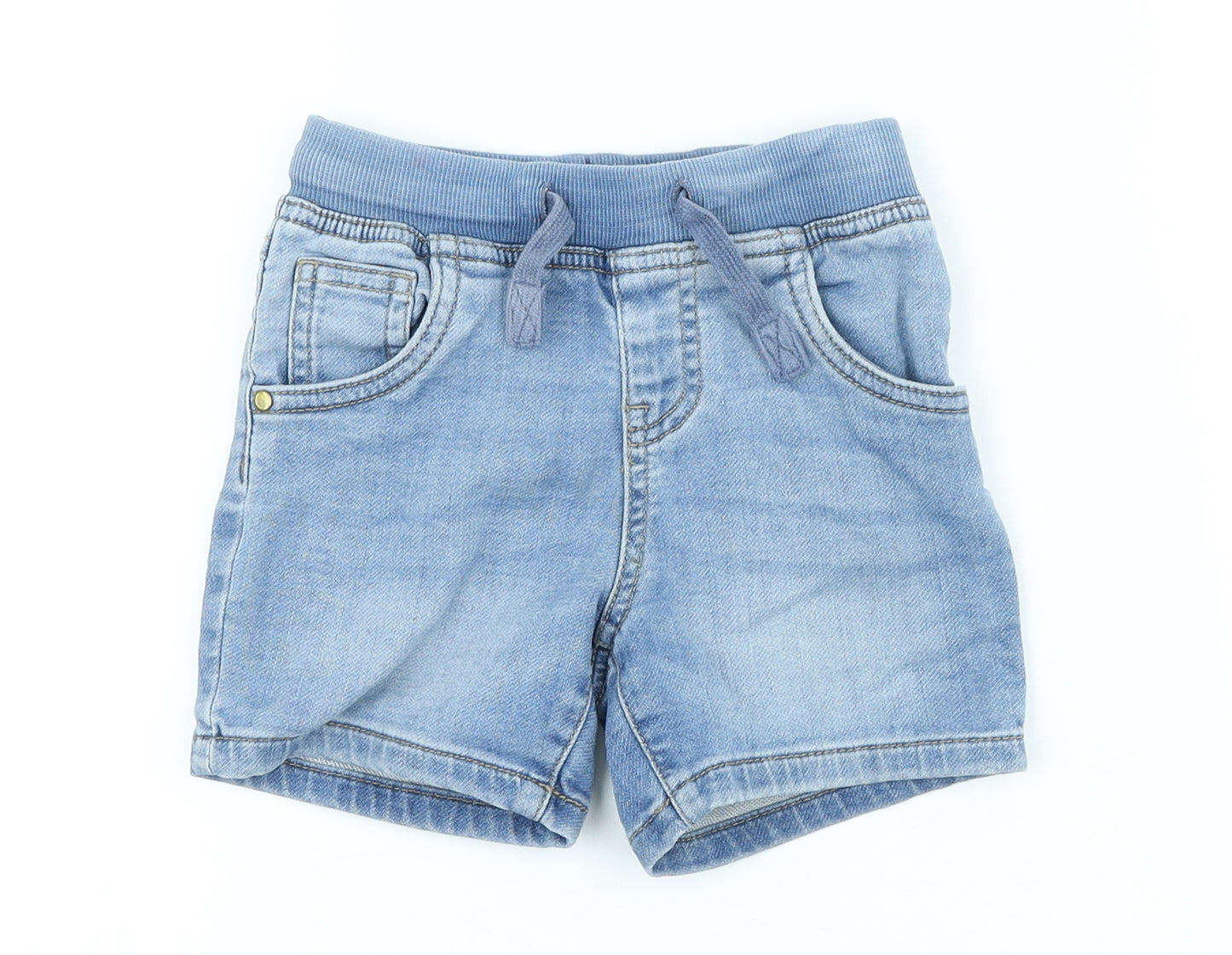Matalan Boys Blue Cotton Chino Shorts Size 2-3 Years Regular