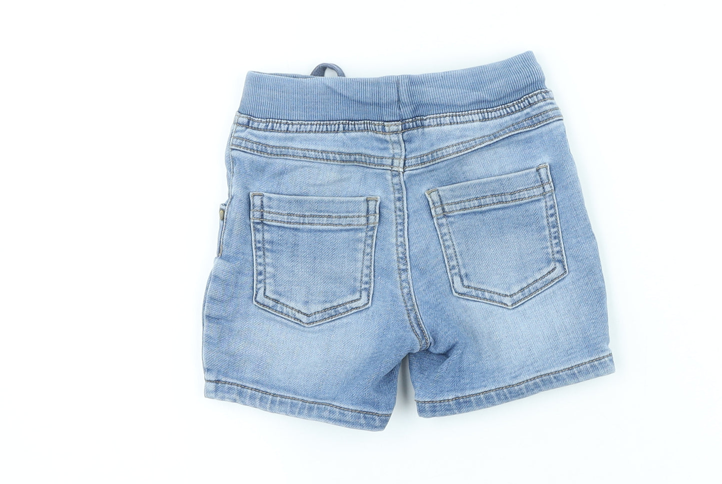Matalan Boys Blue Cotton Chino Shorts Size 2-3 Years Regular