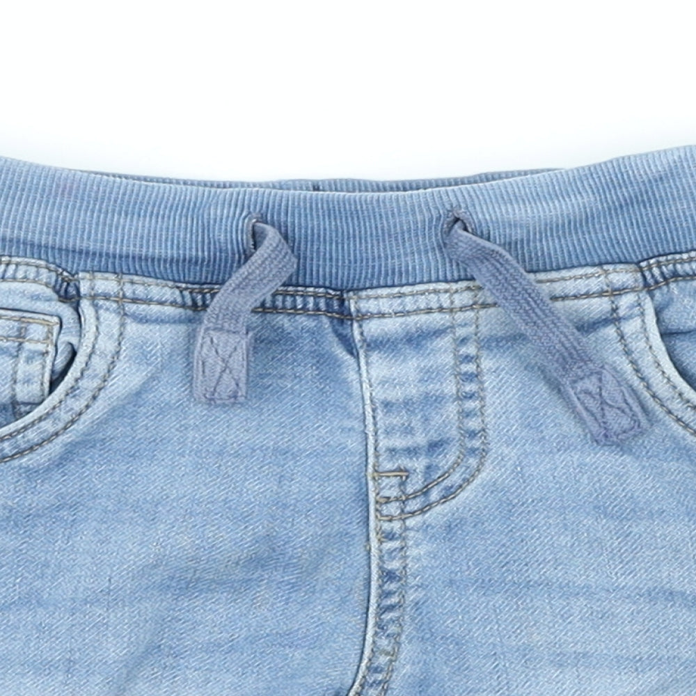 Matalan Boys Blue Cotton Chino Shorts Size 2-3 Years Regular