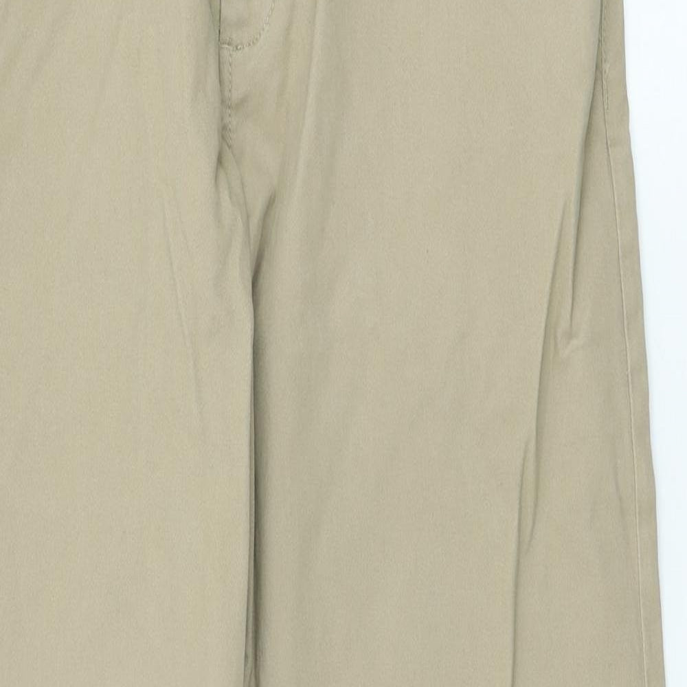 George Mens Beige Cotton Chino Trousers Size 32 in L29 in Regular