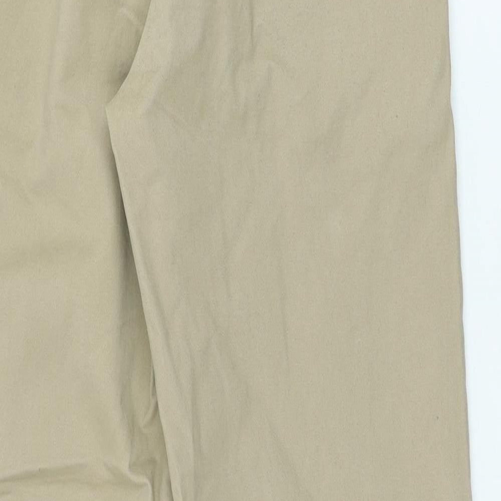 George Mens Beige Cotton Chino Trousers Size 32 in L29 in Regular