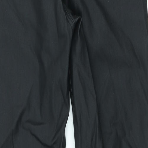 Urban Bliss Womens Black Viscose Trousers Size 14 L27 in Regular