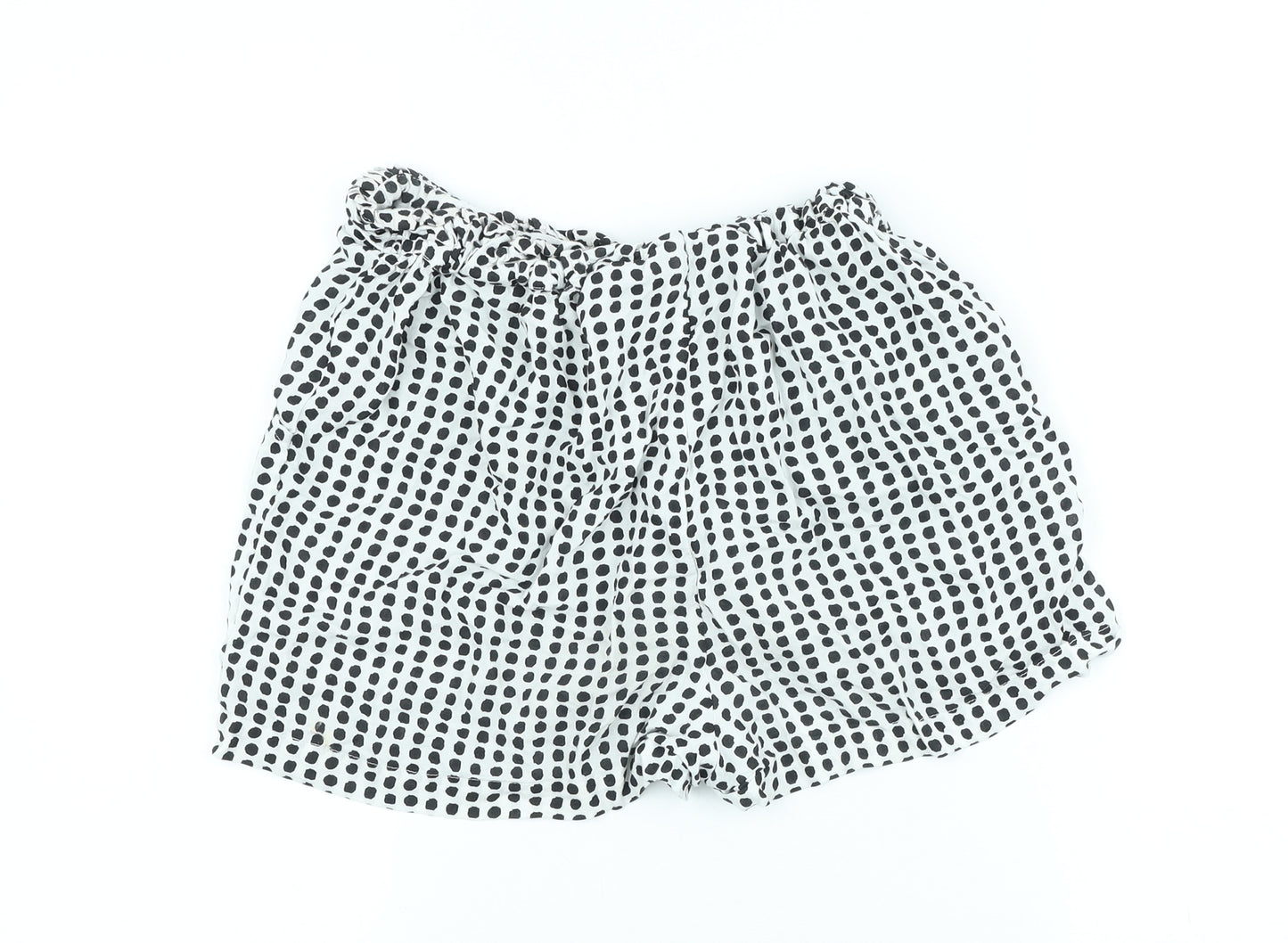 Primark Womens Multicoloured Geometric Viscose Hot Pants Shorts Size 10 Regular Drawstring