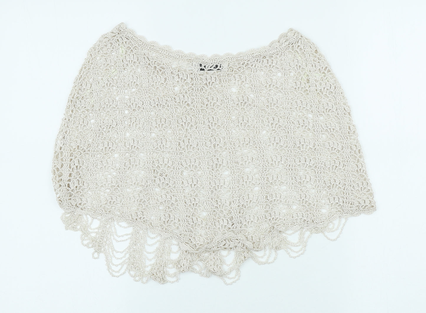 Topshop Womens Beige Polyester Mini Skirt - Beach coverup