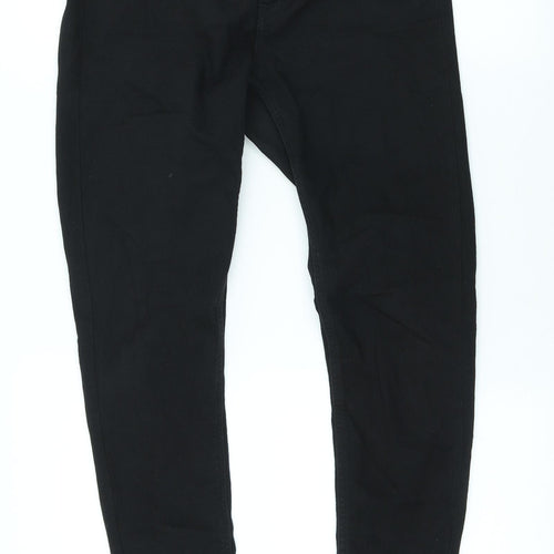 Divided by H&M Womens Black Cotton Skinny Jeans Size 12 L27 in Slim Zip