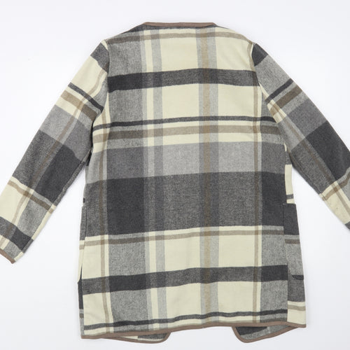 Papaya Womens Grey Plaid Jacket Size 12