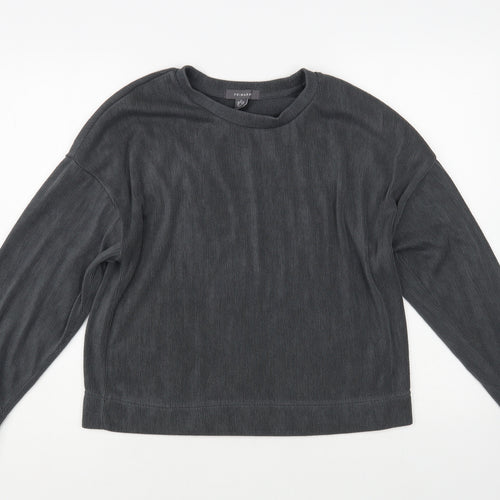 Primark Womens Grey Crew Neck Polyester Pullover Jumper Size S