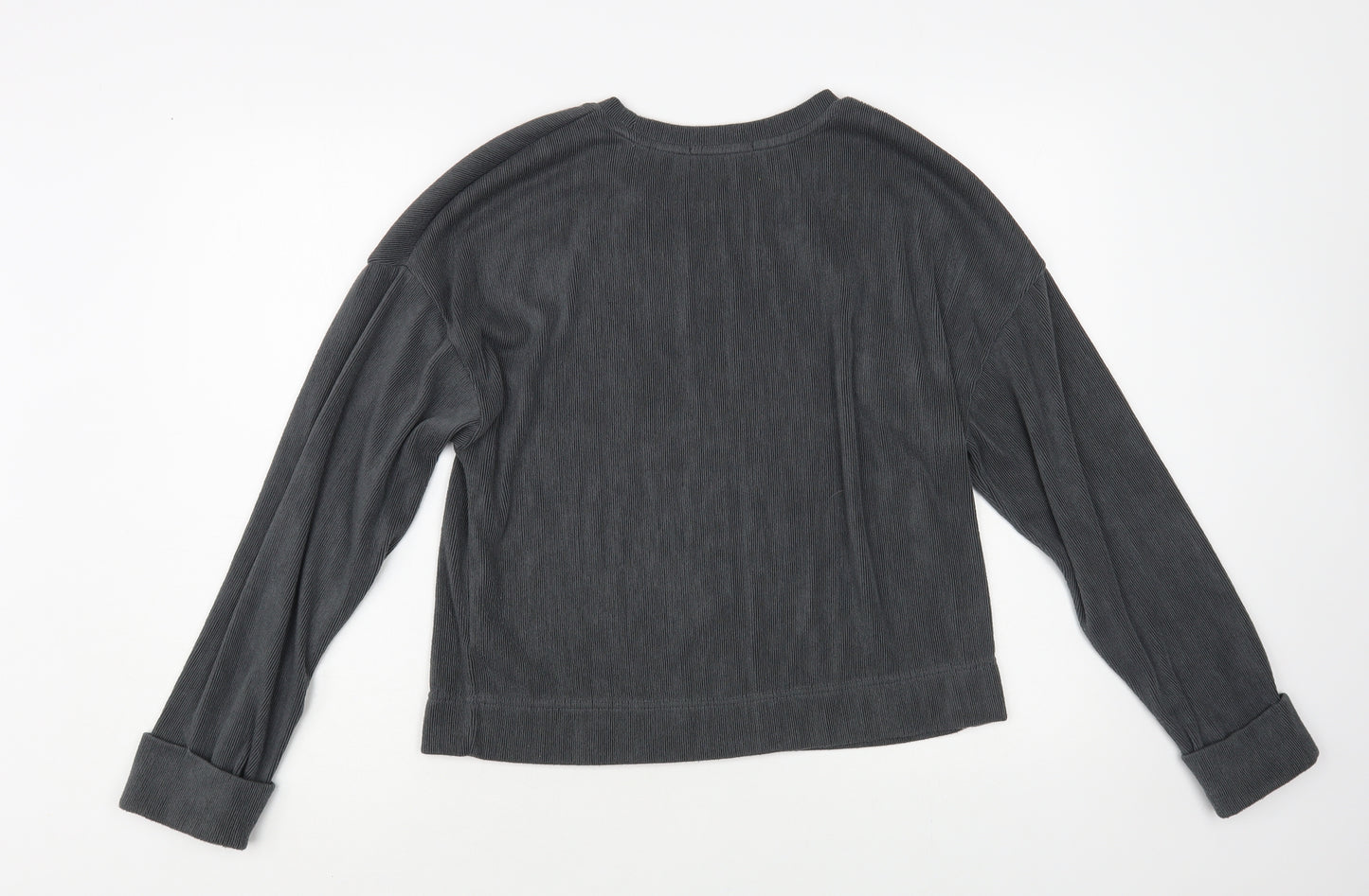 Primark Womens Grey Crew Neck Polyester Pullover Jumper Size S