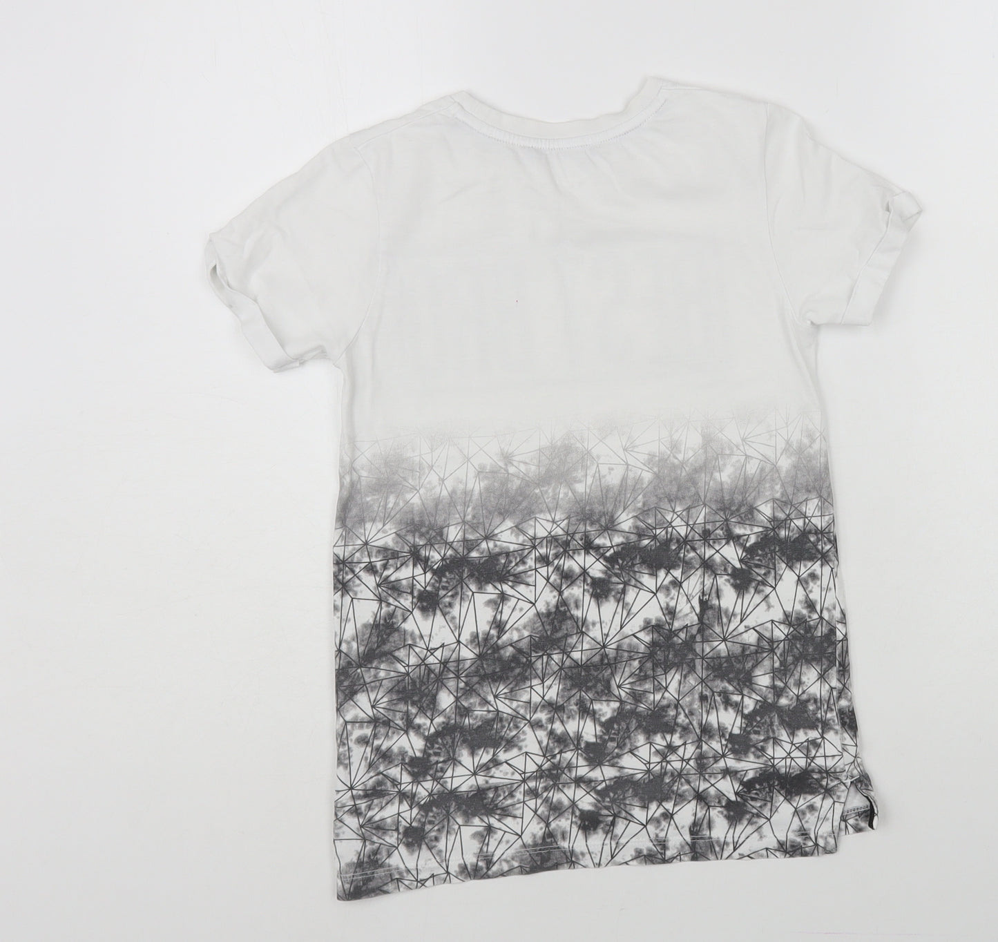 George Boys White Cotton Pullover T-Shirt Size 5-6 Years Crew Neck Pullover - Best Bro