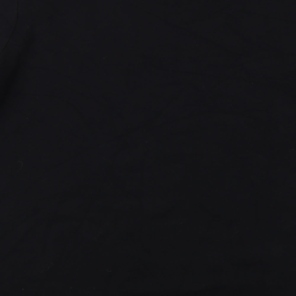 New Look Womens Black Cotton Tunic Sweatshirt Size 18 Pullover