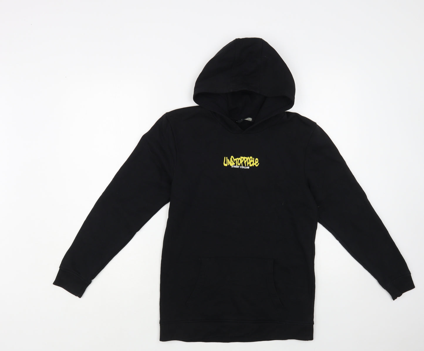 George Boys Black Cotton Pullover Hoodie Size 13-14 Years Pullover - Unstoppable