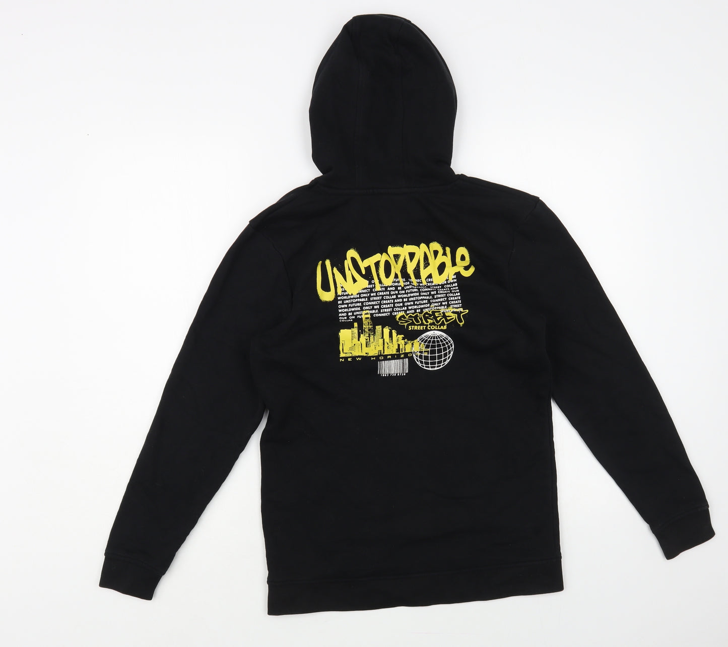 George Boys Black Cotton Pullover Hoodie Size 13-14 Years Pullover - Unstoppable