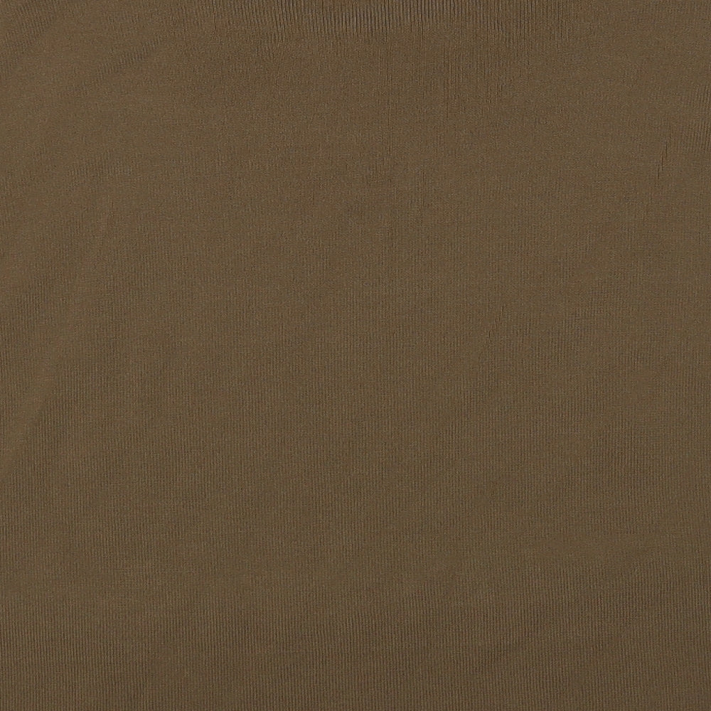 Roman Womens Brown Boat Neck Viscose Pullover Jumper Size M - Embellished Collar