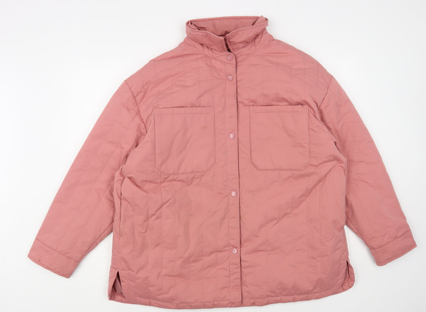 TU Womens Pink Quilted Jacket Size 20 Zip