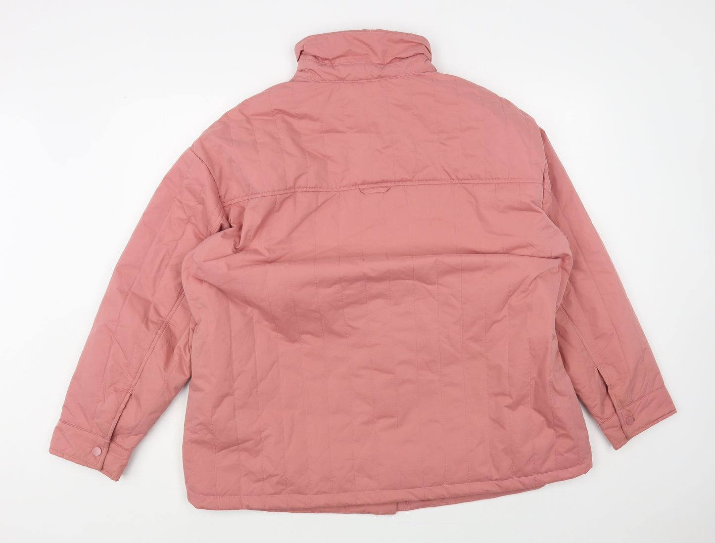 TU Womens Pink Quilted Jacket Size 20 Zip