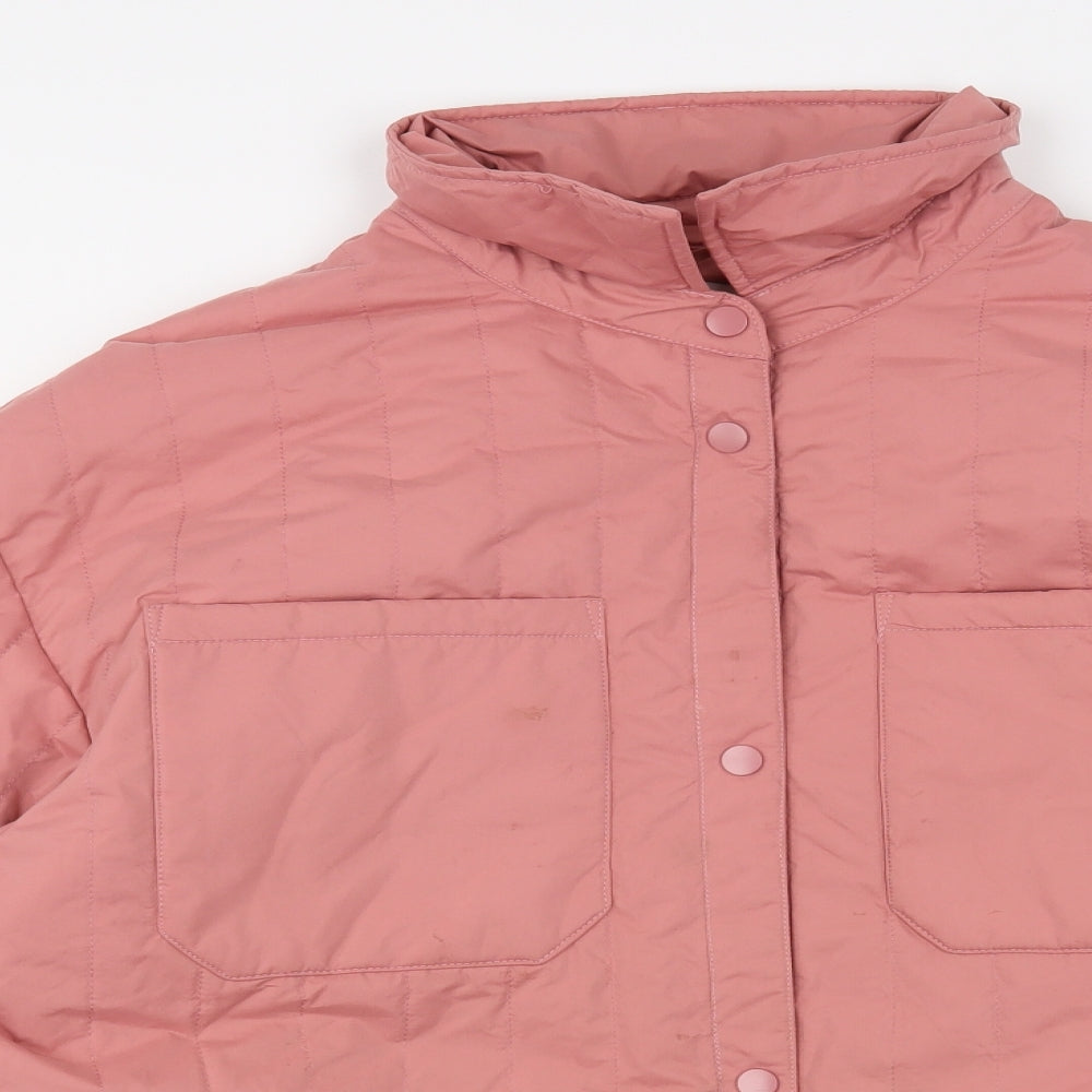 TU Womens Pink Quilted Jacket Size 20 Zip