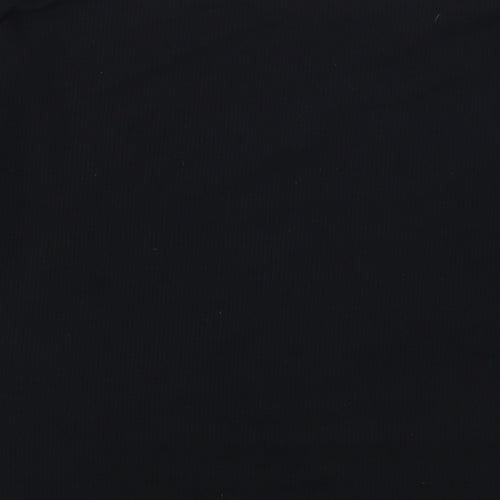 Studio Womens Black Polyester Basic Blouse Size 8 Boat Neck