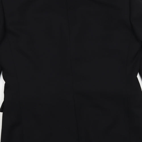 Greenwoods Mens Black Polyester Jacket Blazer Size 38