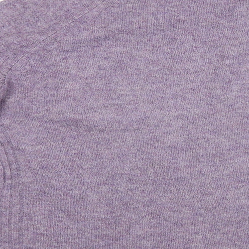 Marks and Spencer Womens Purple Crew Neck Acrylic Pullover Jumper Size M