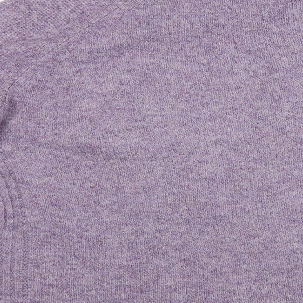 Marks and Spencer Womens Purple Crew Neck Acrylic Pullover Jumper Size M