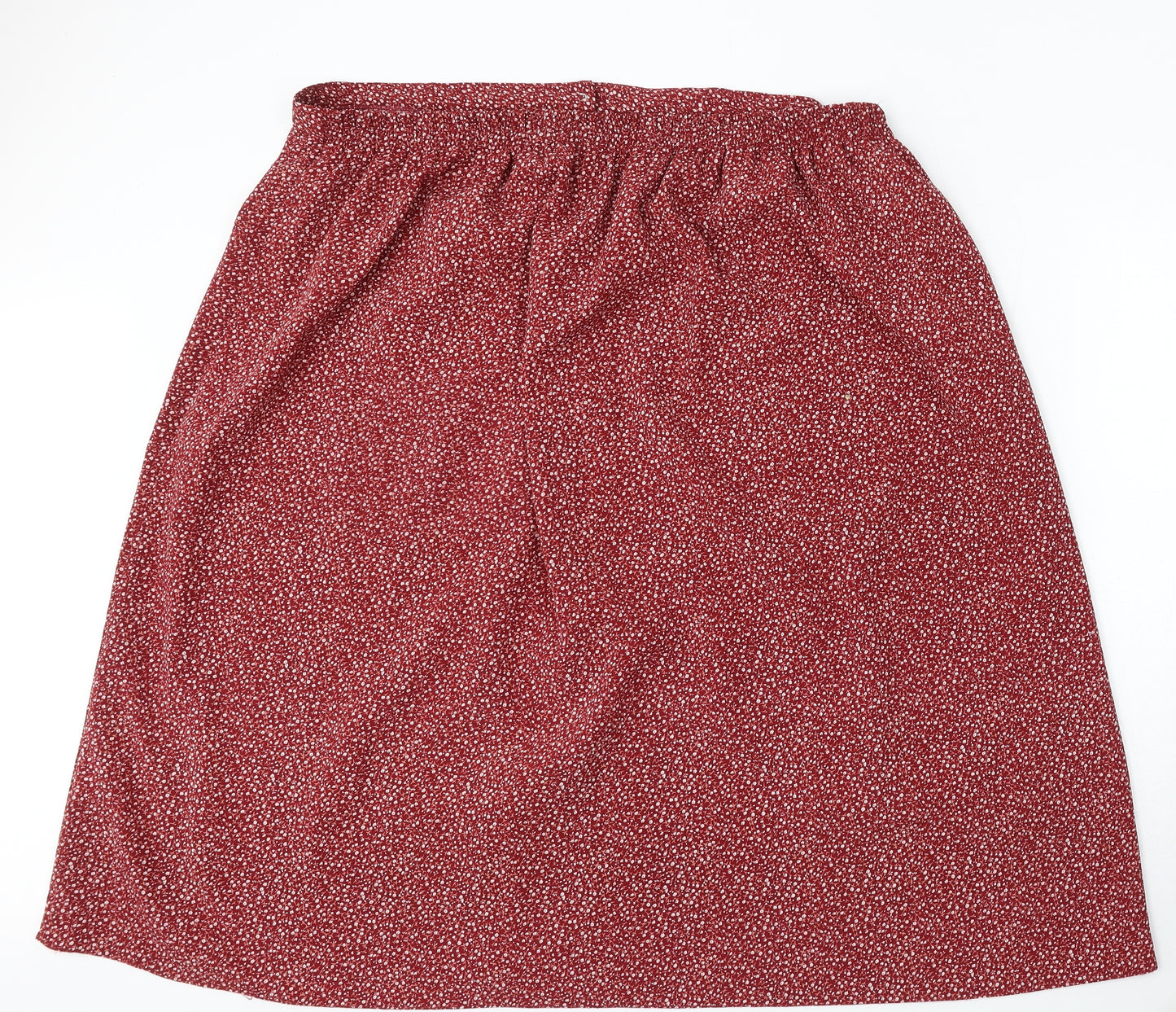 Size Up Womens Red Polyester A-Line Skirt Size 44 in