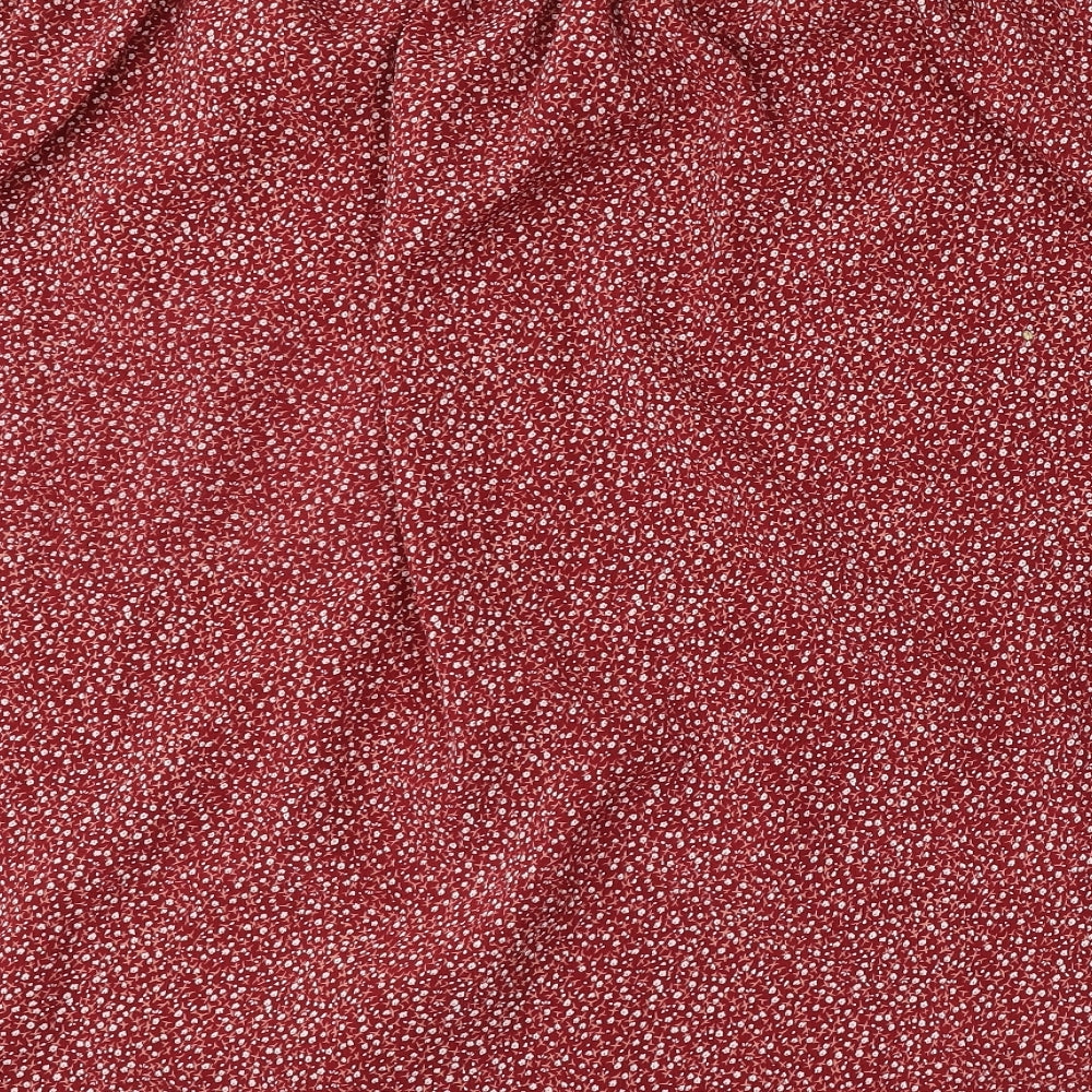 Size Up Womens Red Polyester A-Line Skirt Size 44 in