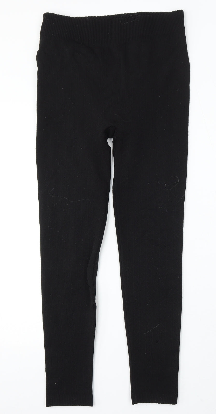 Heat Machine Womens Black Polyester Jogger Trousers Size M L27 in Regular