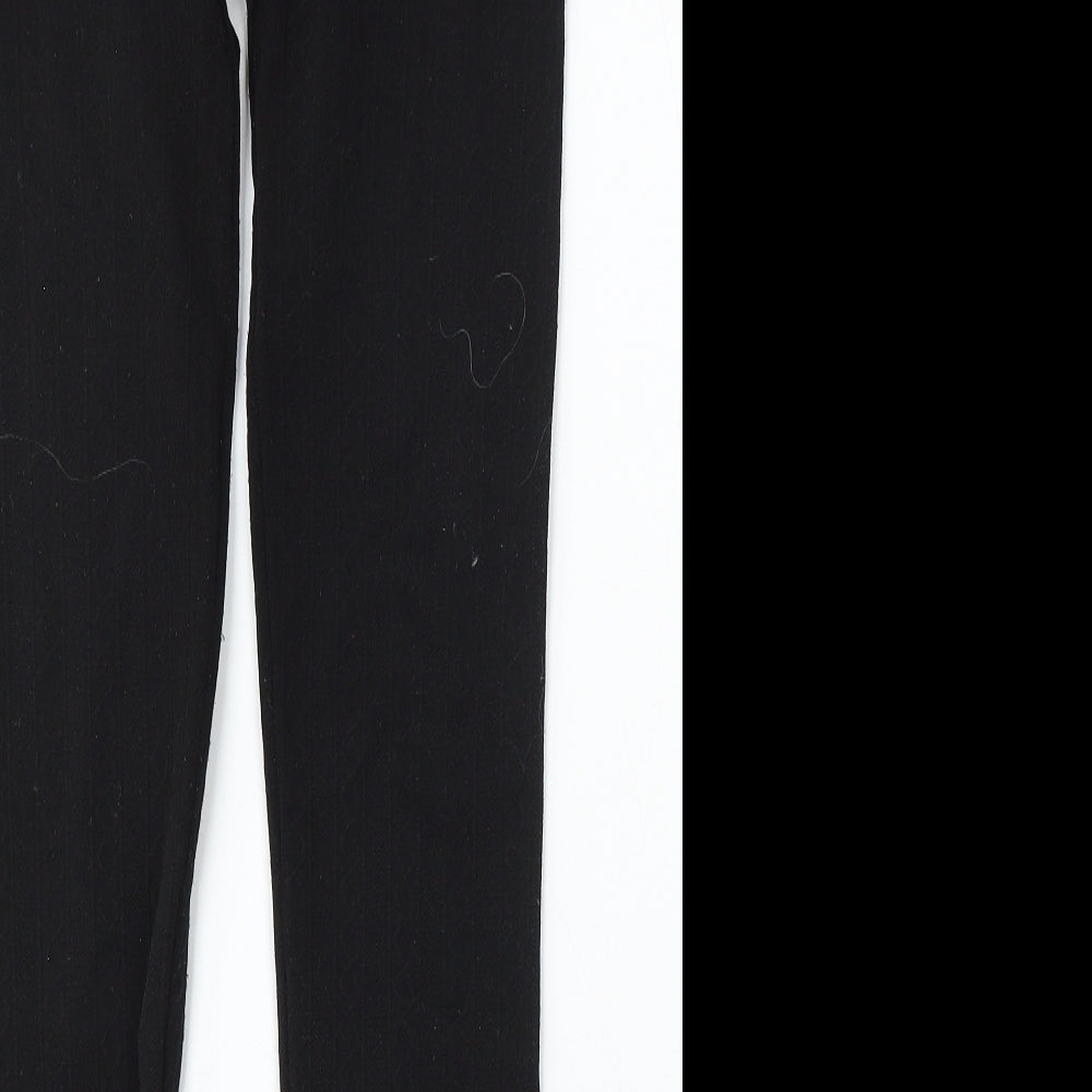 Heat Machine Womens Black Polyester Jogger Trousers Size M L27 in Regular