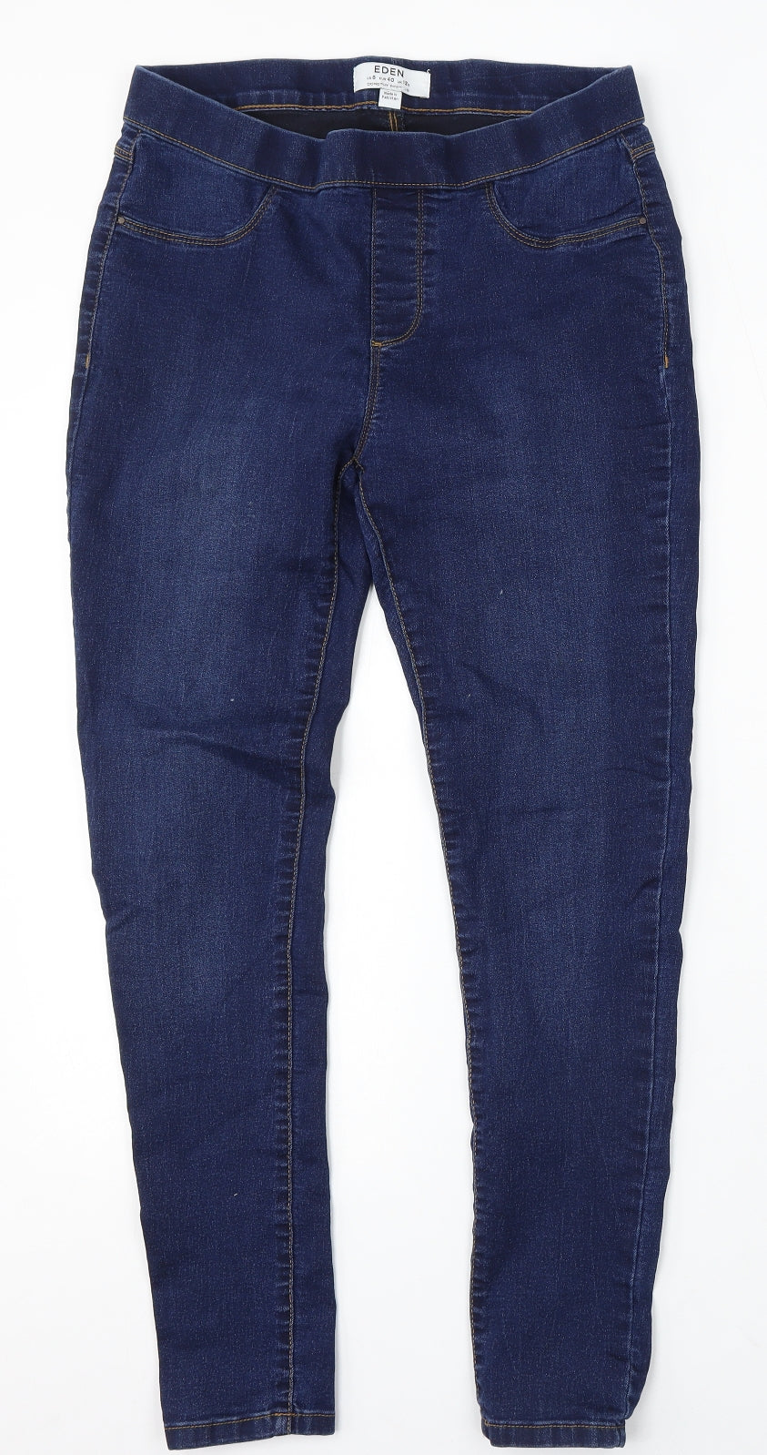 Dorothy Perkins Womens Blue Cotton Skinny Jeans Size 12 L29 in Regular