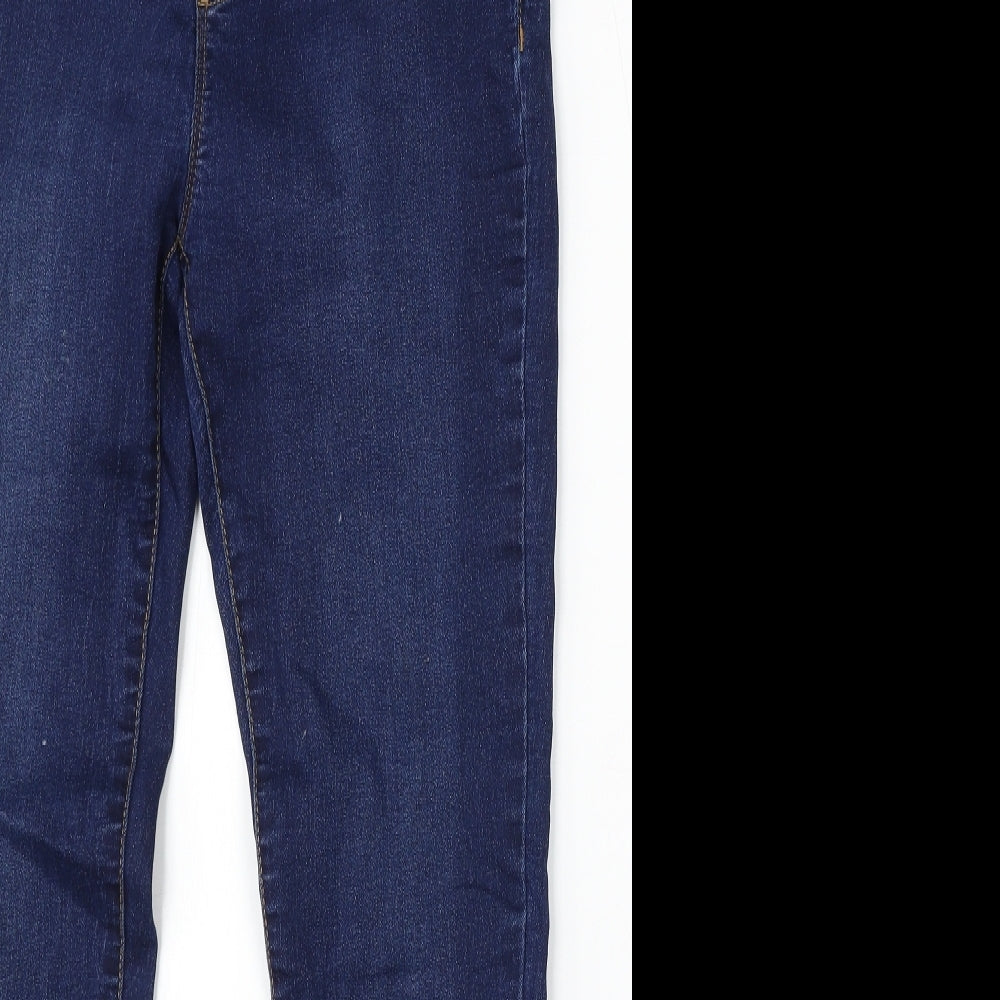 Dorothy Perkins Womens Blue Cotton Skinny Jeans Size 12 L29 in Regular