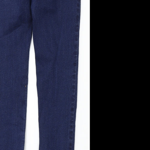 Dorothy Perkins Womens Blue Cotton Skinny Jeans Size 12 L29 in Regular