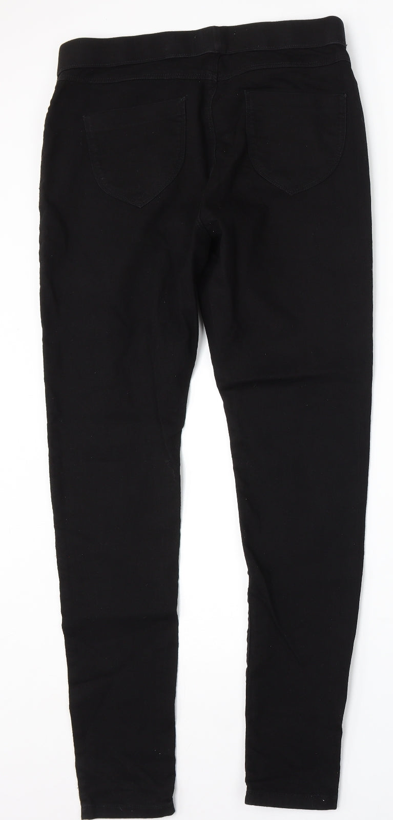 Dorothy Perkins Womens Black Cotton Skinny Jeans Size 12 L30 in Regular